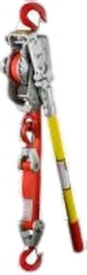 Lug-All Medium Frame Web Strap Ratchet Winch Hoist, Standard Latching Hooks