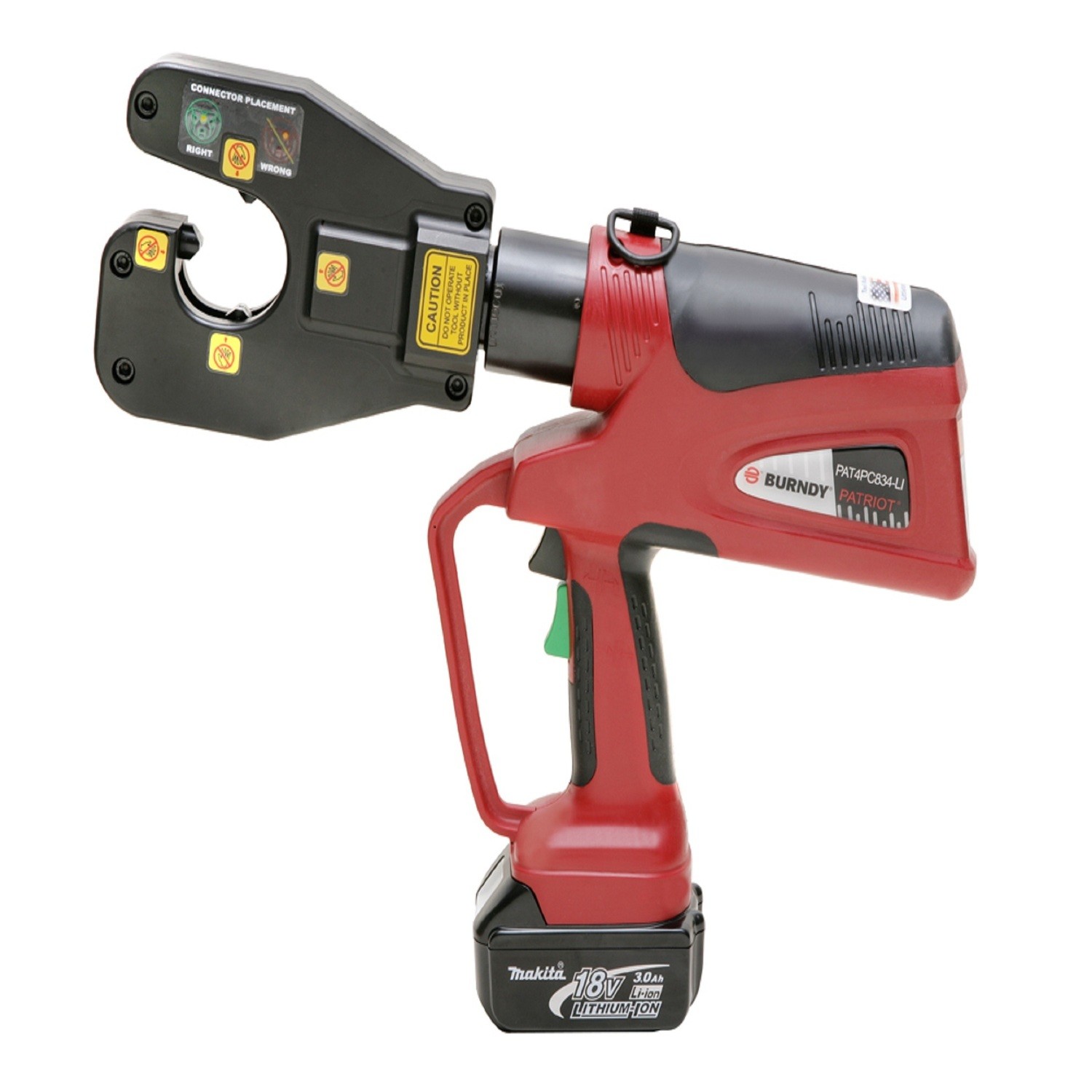 Patriot PAT4PC834-LI Battery Powered Dieless Crimper, 4-Point