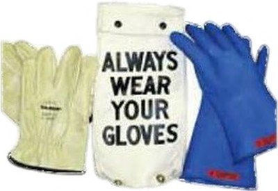 GK0011BL Glove Kit, Class 00 Includes Blue  11” Gloves, Leather Protectors and Glove Bag