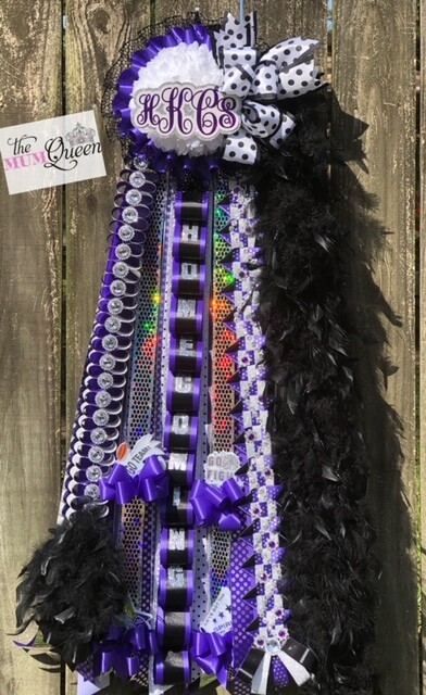 Classic Single Mum with Add on's Purple, Black, Silver and White
