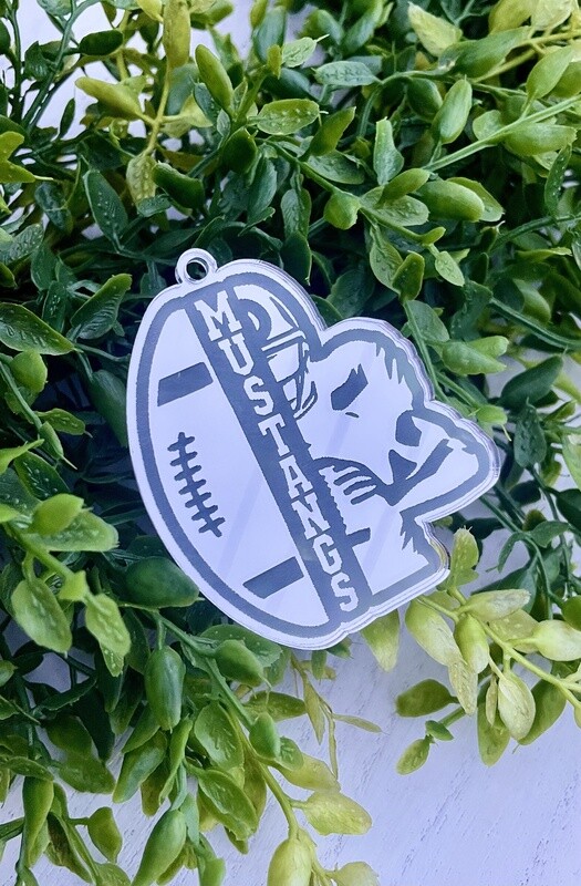 Football Mustangs Football w/ Player