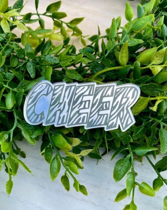 Cheer Word in Zebra