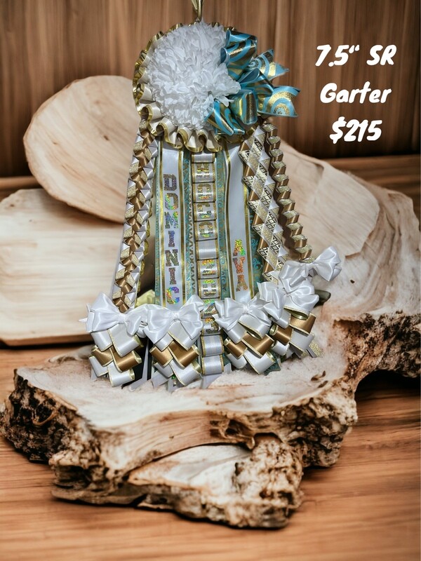 Garter JR Or Senior  Single  Homecoming Garter 7.5&quot;