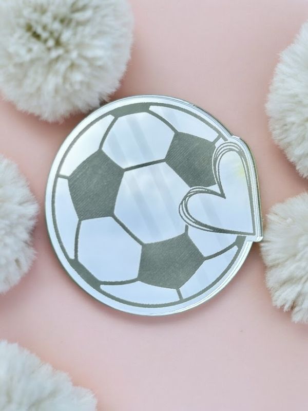 Soccer ball with heart