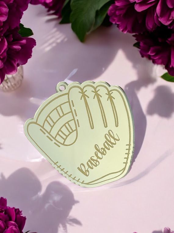 Baseball Glove with Baseball Word
