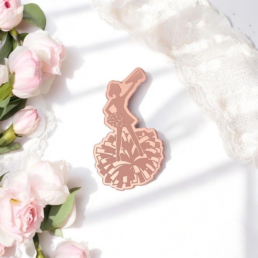 Cheerleader on pompom