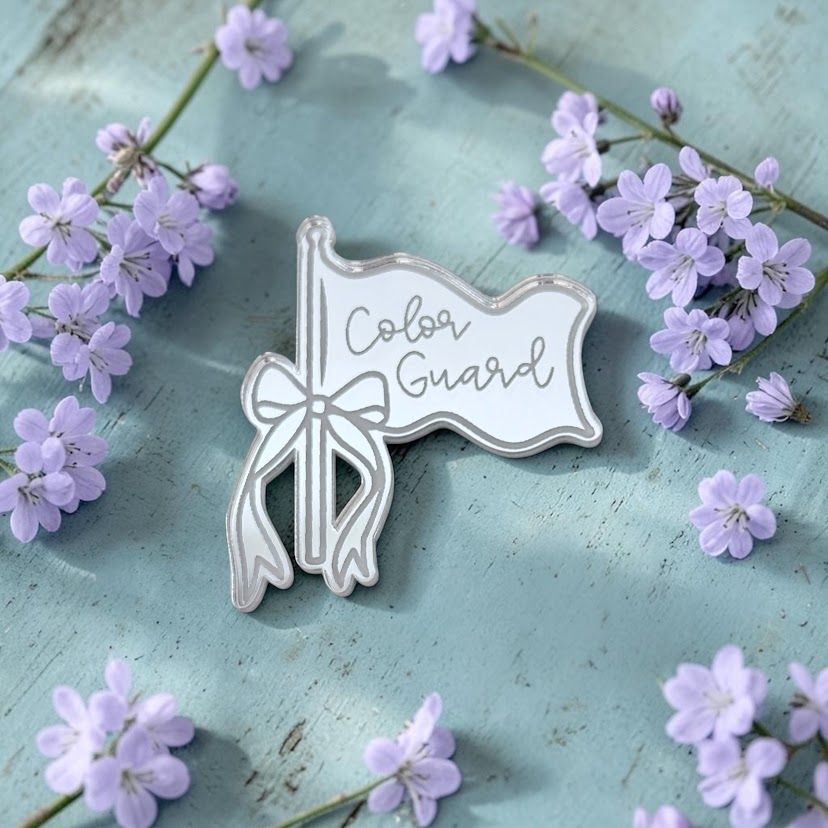 Color Guard Flag with bow