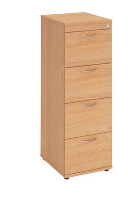 Wooden 4 Drawer Filing Cabinet - Used