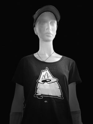 Viech Motiv Ladies Bio Shirt L