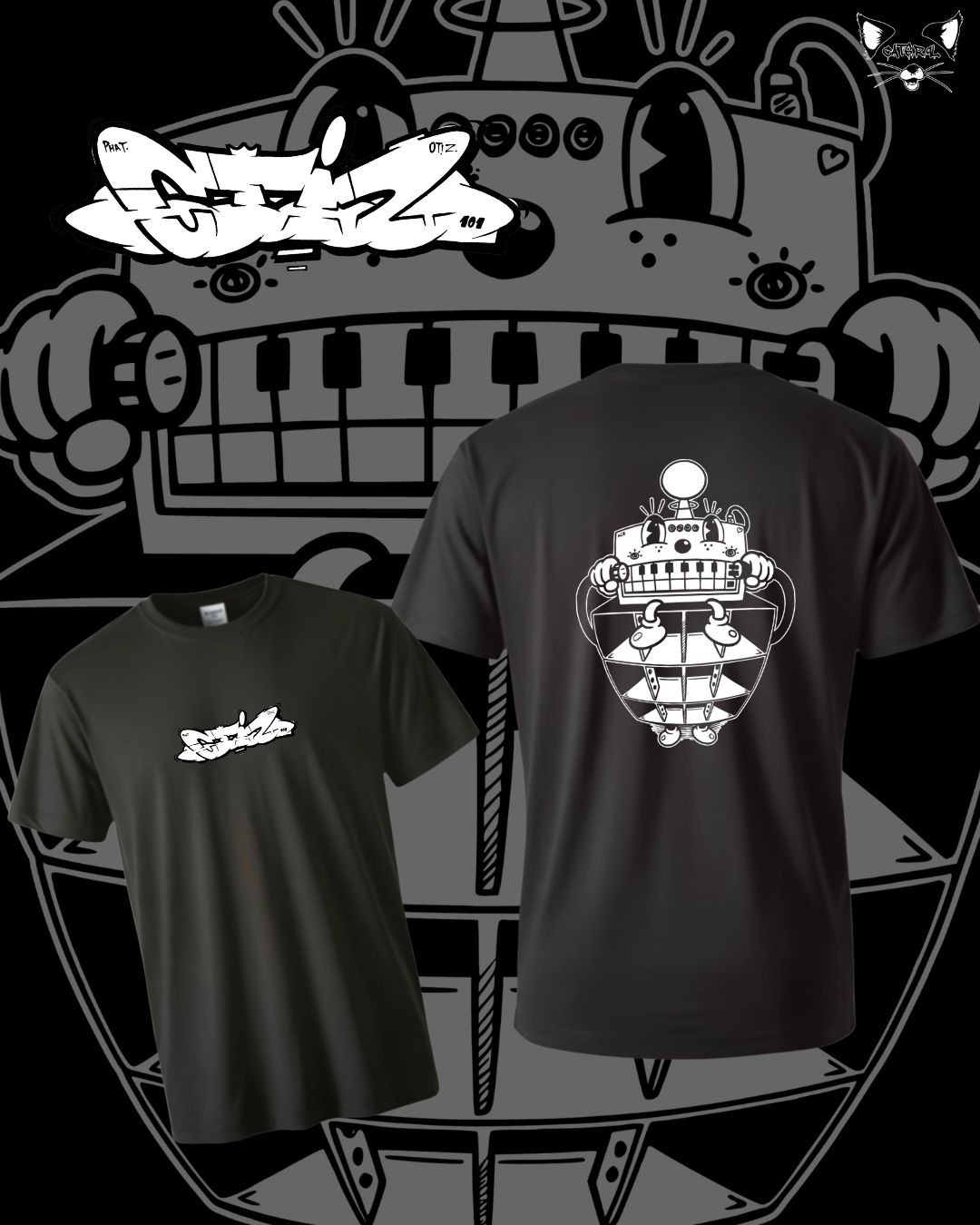 On top of the speaker Shirt S