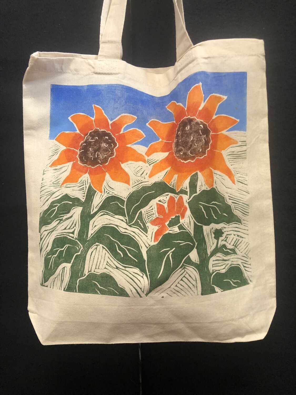sunflower canvas bag