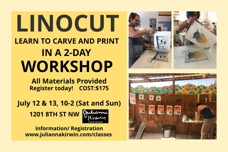 LINOCUT WORKSHOP • July 12 & 13, 2025