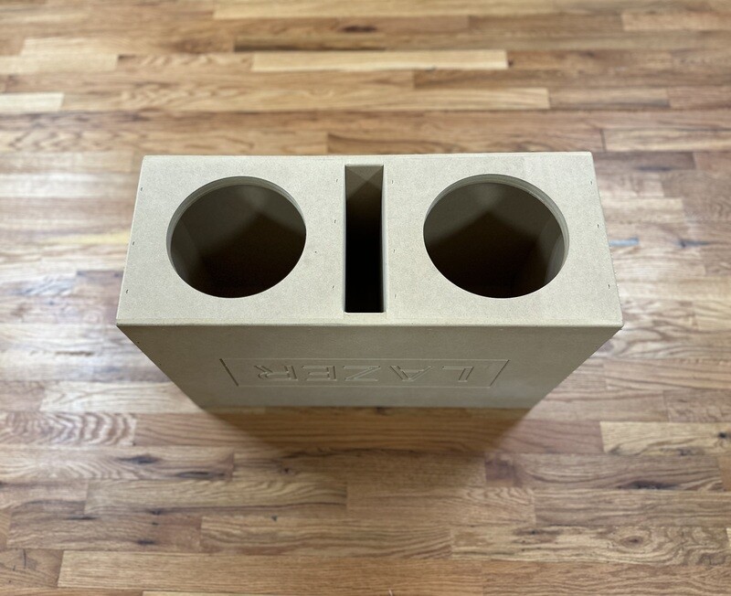 LAZER Dual 8 Inch Ported Speaker Box