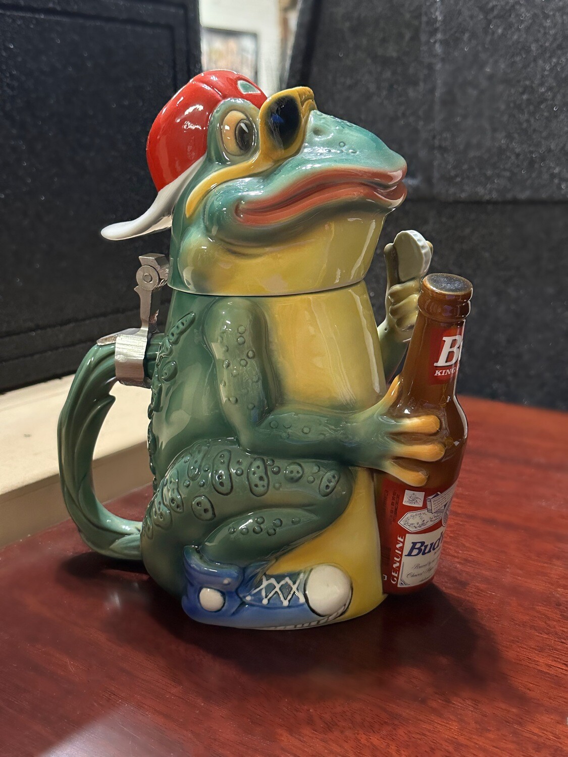 Budweiser BUD Frog Stein 1996 Limited Edition Anheuser/Busch#7488 Of 10,000 RARE