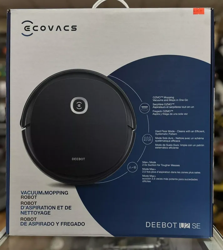 Ecovacs Deebot U2 SE - Vacuum &amp; Mopping Robot