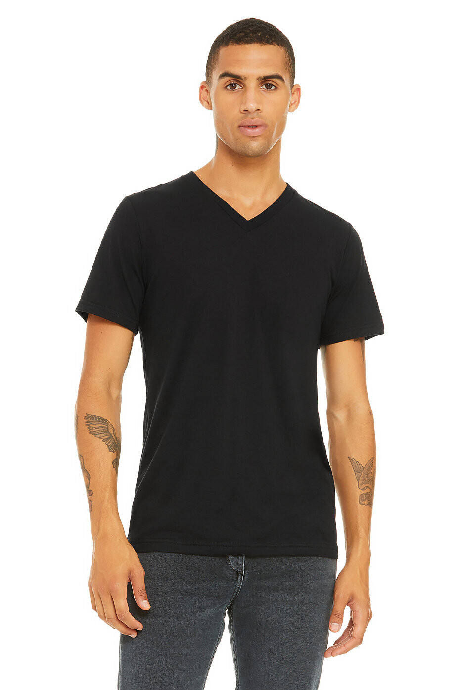 UNISEX TRIBLEND SHORT SLEEVE V-NECK TEE