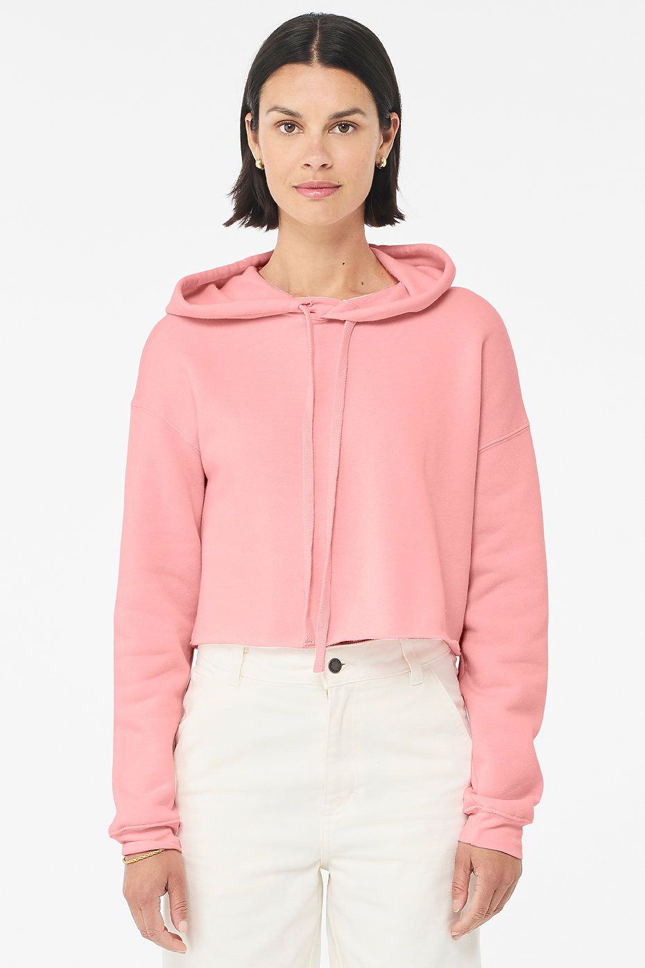 WOMEN&#39;S CROPPED FLEECE HOODIE