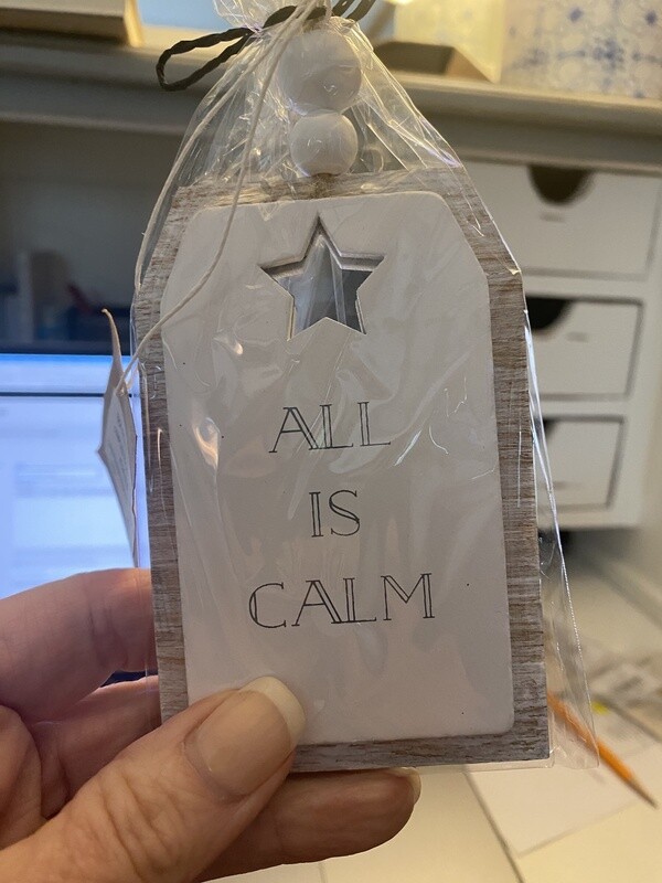 All Is Calm/All Is Bright Reversible Ornament