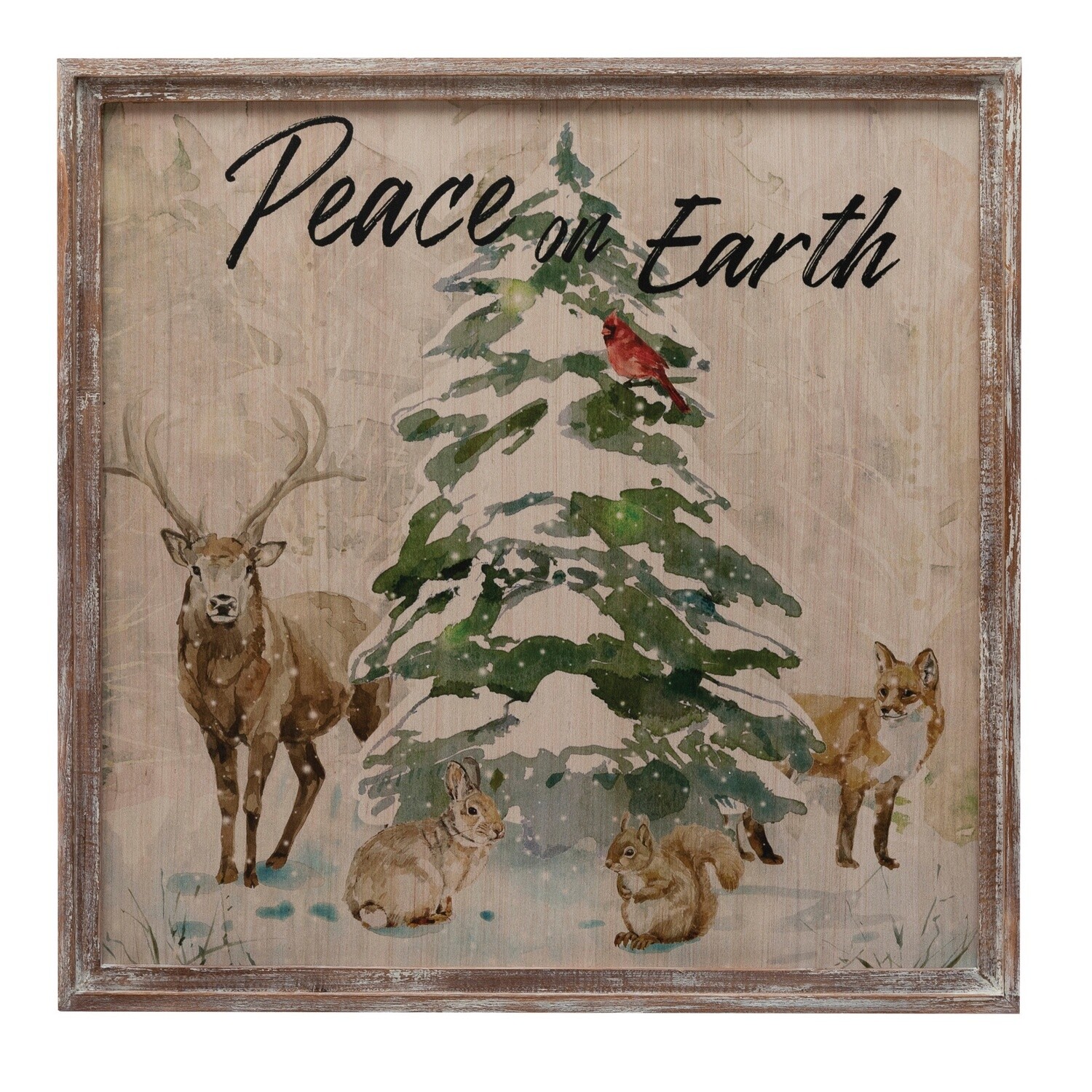 "Peace On Earth" Framed Wall Art