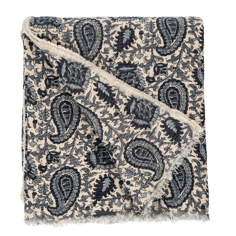 "Bluebell" Throw; 100% Cotton