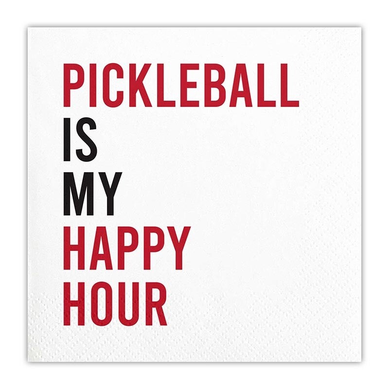 Pickleball Is My Happy Hour; Cocktail Napkins Pickleball Is My Happy Hour; Cocktail Napkins