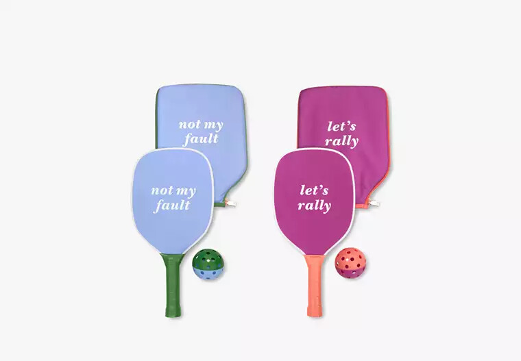 "Let's Rally" Pickleball Set; Kate Spade
