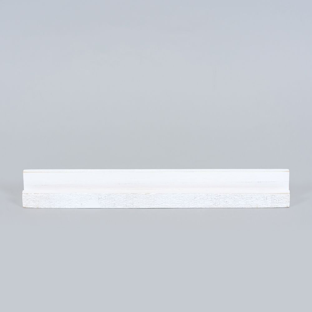 12x1x1 wood tile stand (LEDGIE) white