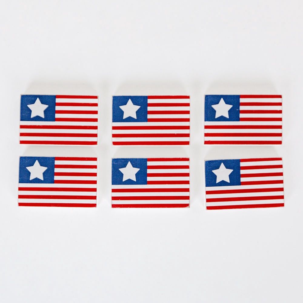 3x2x.25 wood shapes set of six (FLAGS) multicolor 3x2x.25 wood shapes set of six (FLAGS) multicolor