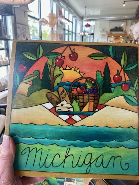 "Michigan Is A Banquet" Wall Plaque