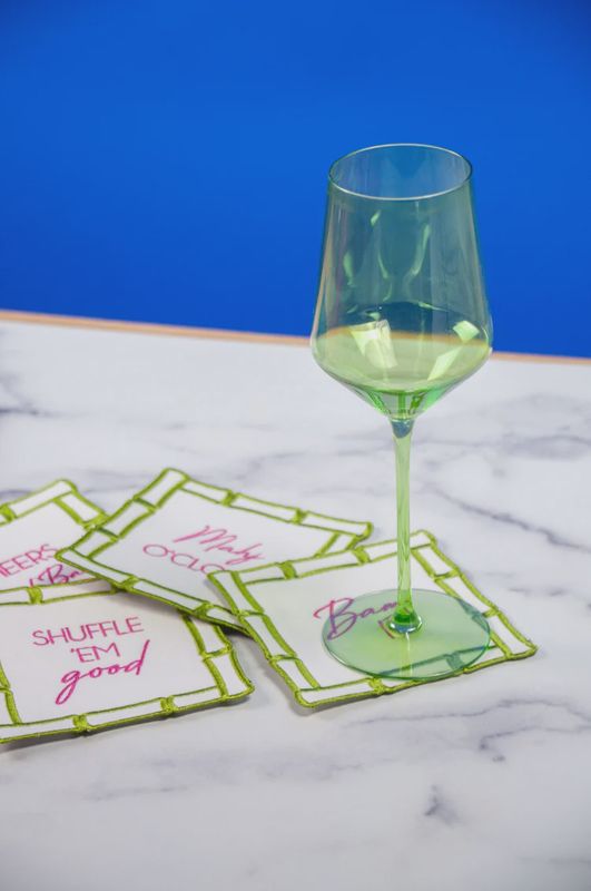 Bamboo Mahjong Cocktail Napkins