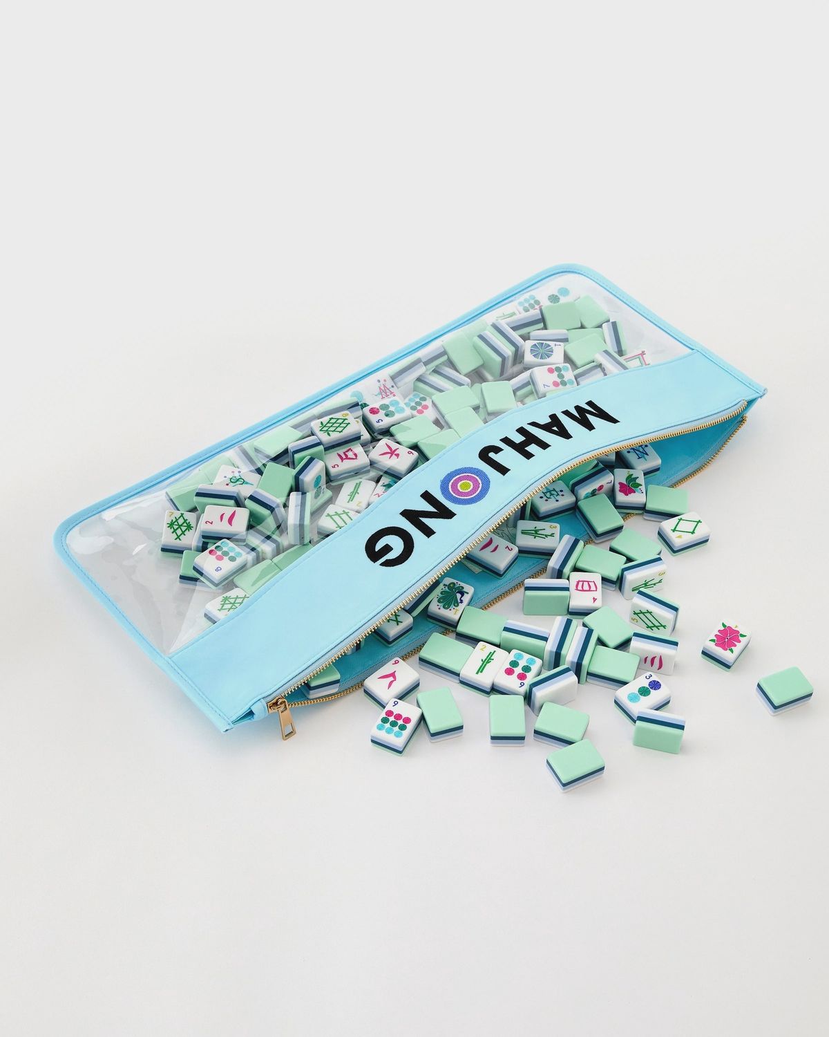 Light Blue Stitched Mahjong Light Blue Stitched Mahjong