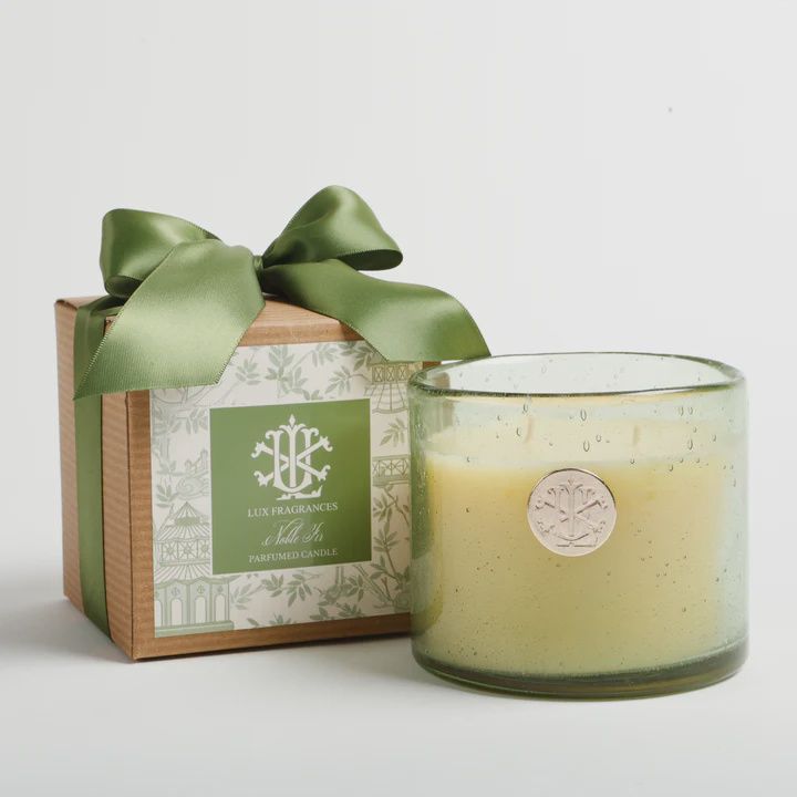 Noble Fir - Fall 13 oz Candle in Green Glass in Box with Bow Noble Fir - Fall 13 oz Candle in Green Glass in Box with Bow