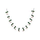 Handmade Wool Felt Leaves & Pom Pom Cherries Garland