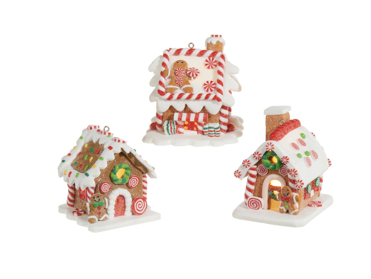 3.25" Lighted Gingerbread House Ornament