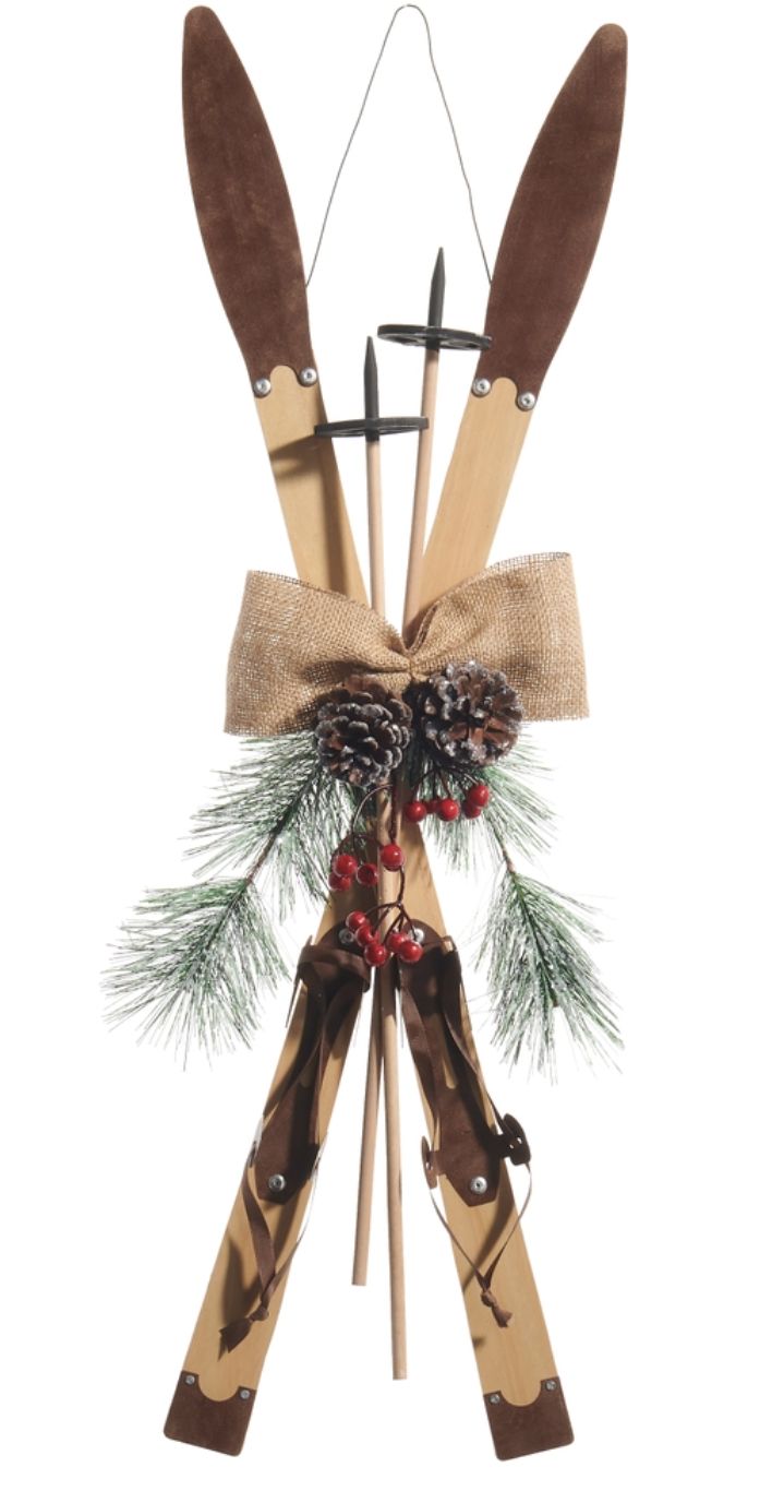 29.5" Natural Crossed Skis