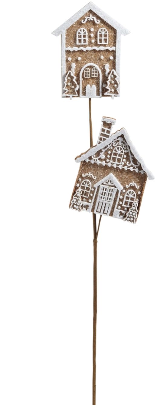 25.5" Gingerbread House Spray