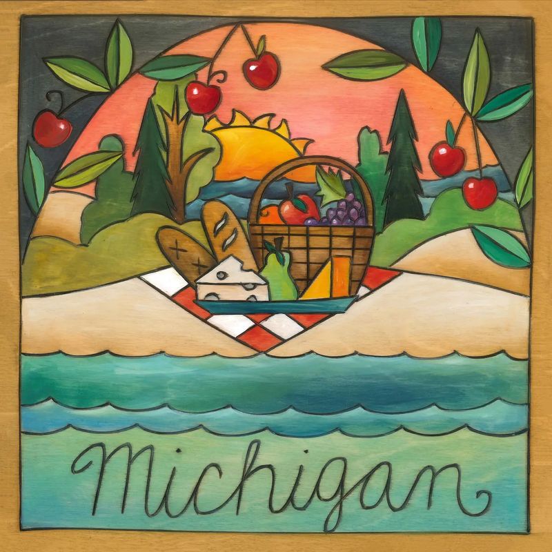 "Michigan Is A Banquet" Wall Plaque