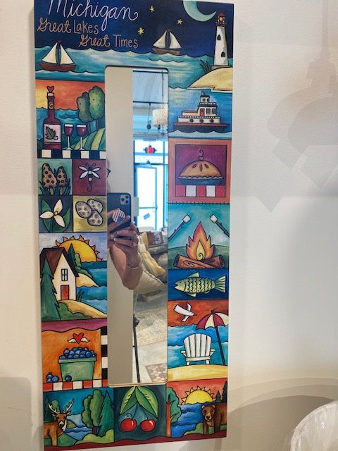 "Smitten With The Mitten" Custom Wall Mirror