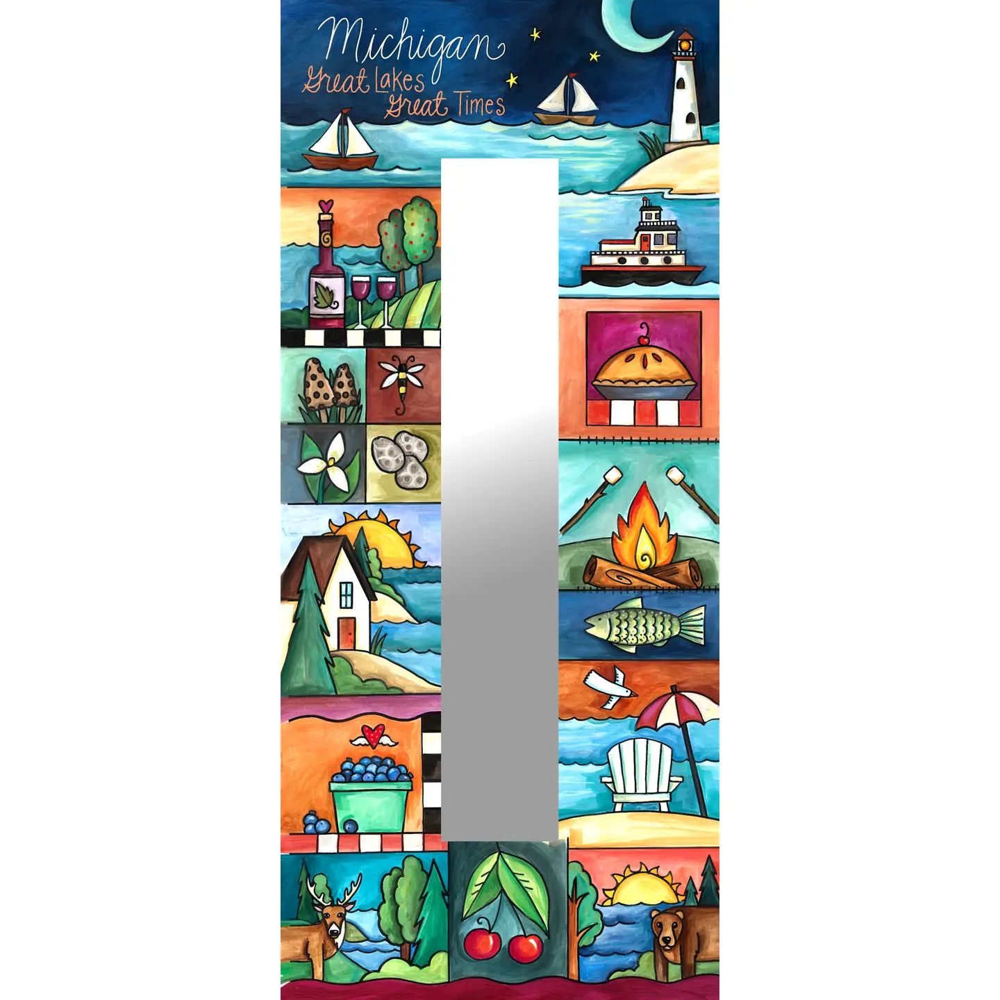 "Smitten With The Mitten" Custom Wall Mirror