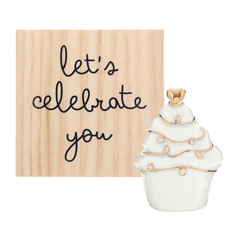 Ceramic Keepsake Figurine - Cupcake
