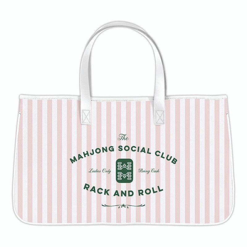 Mahjong Canvas Tote - Mahjong Social Club
