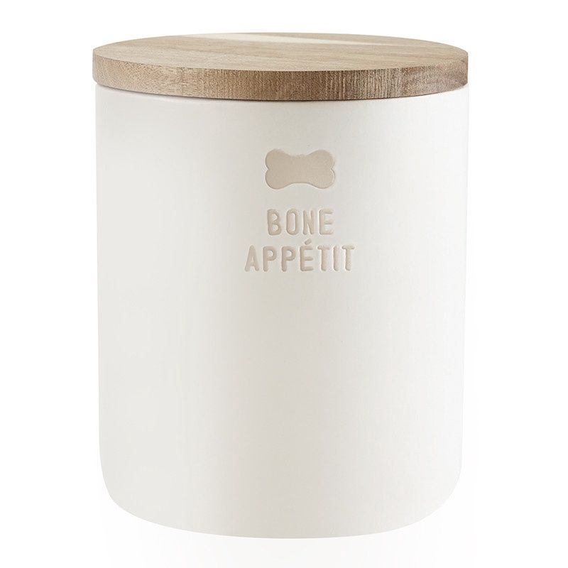 Face to Face Ceramic Treat Canister - Bone Appetit