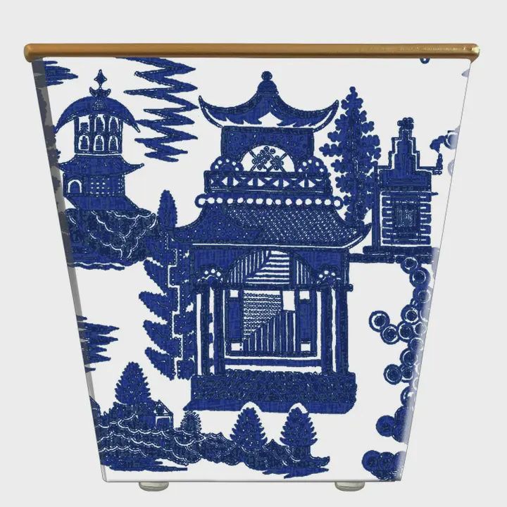 Mini Pagoda Cachepot Candle Blue Spa