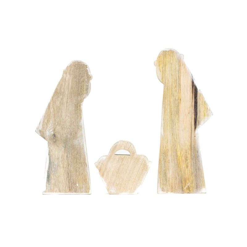 Mango Cut Out Nativity Scene; Set of Three