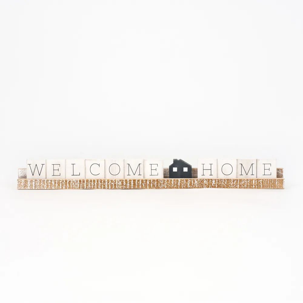 "Welcome" 20" x 2" Wood Ledge Kit Cozy Cottage