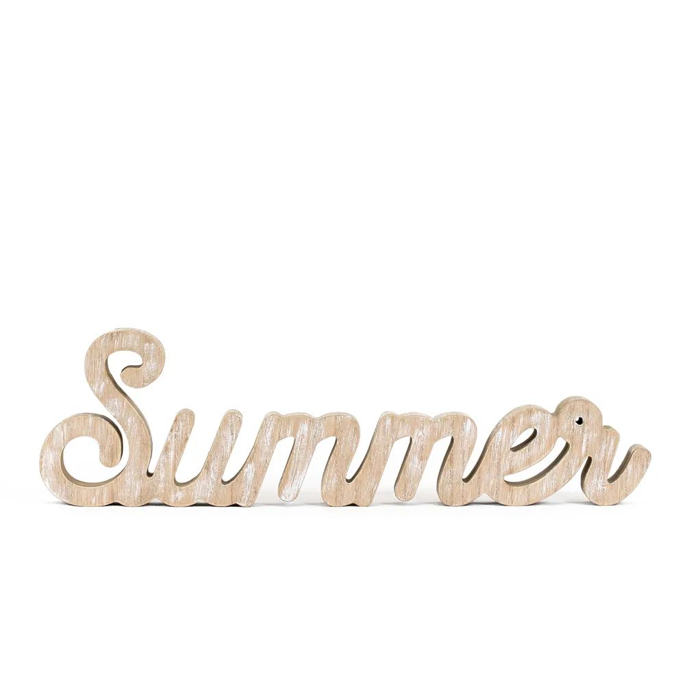 "Summer" Wood Die Cut Ledger