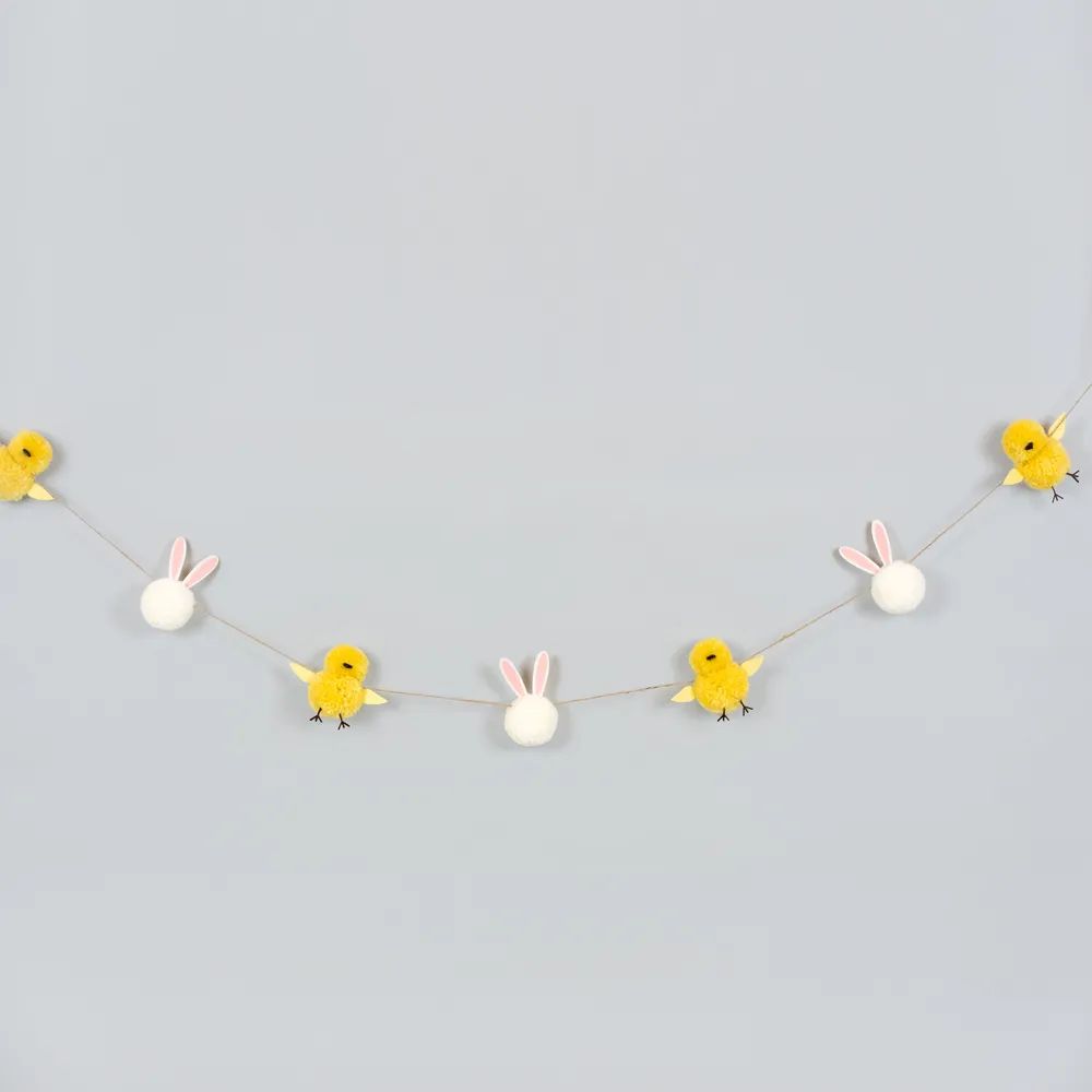 Bunny/Chick 5' Pom Garland