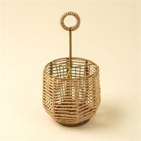 Woven Cutlery Holder; Round