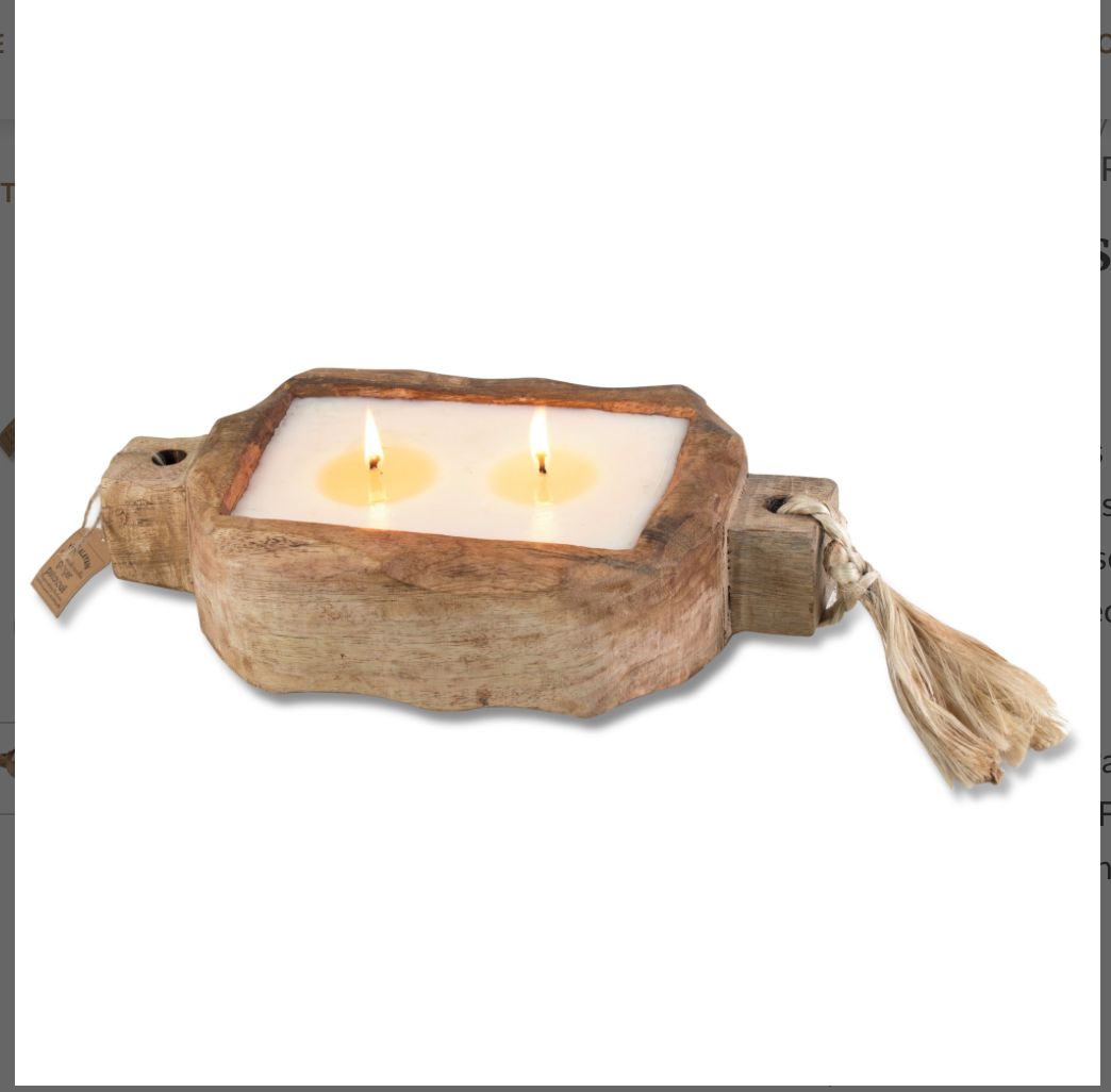 Driftwood Candle; "Grapefruit Pine"