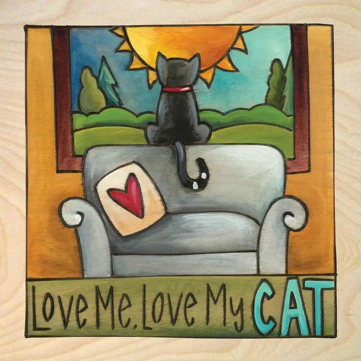 "All Nine Lives" Wall Plaque; 6"x6"